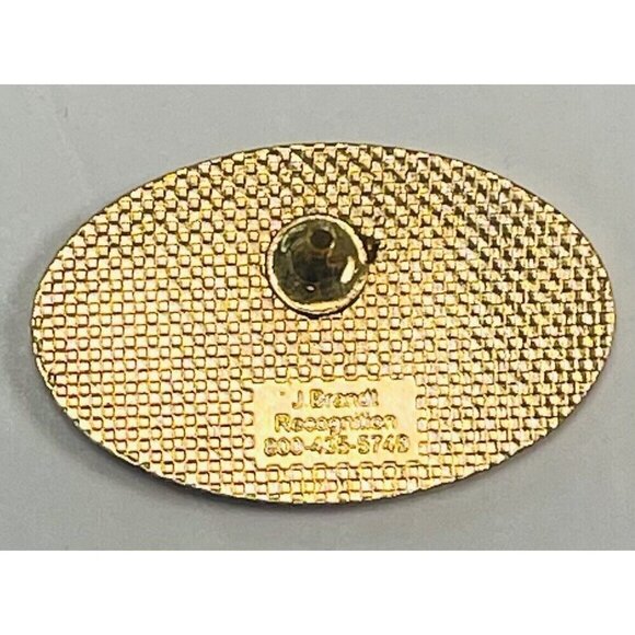 1" Goldtone Enamel Keller Independent School District KISD PINBACK Pin *Read* - Picture 2 of 2